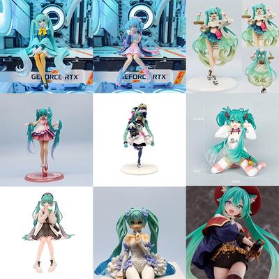 Figurki Akcji Hatsune Miku seria Kawaii Kostium Kąpielowy Vocaloid PVC Model Kolekcjonerski Zabawki Prezent dla Dziewczynki