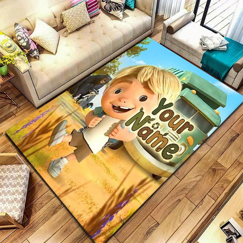 Adventure Land Custom Name Carpet Rug For Living Room Bedroom Home Sofa Decoration Kids Play Nonslip Floor Mat
