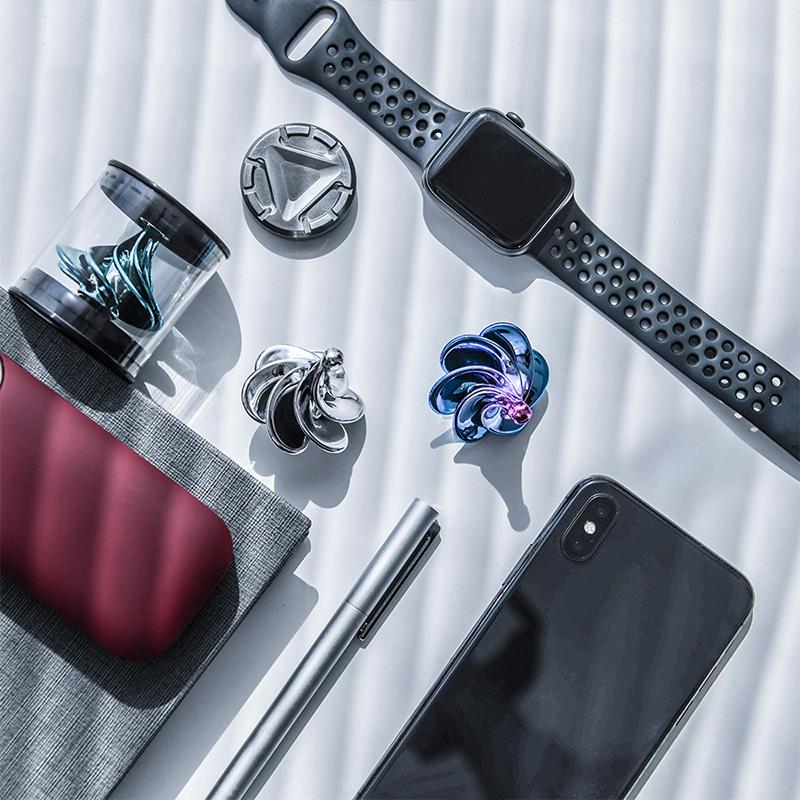 Pneumatic Gyro Decompression Toy Colorful Wind Blowing Rotating Gyro Pneumatic Spinning Top Fidget Toys For Children Gift