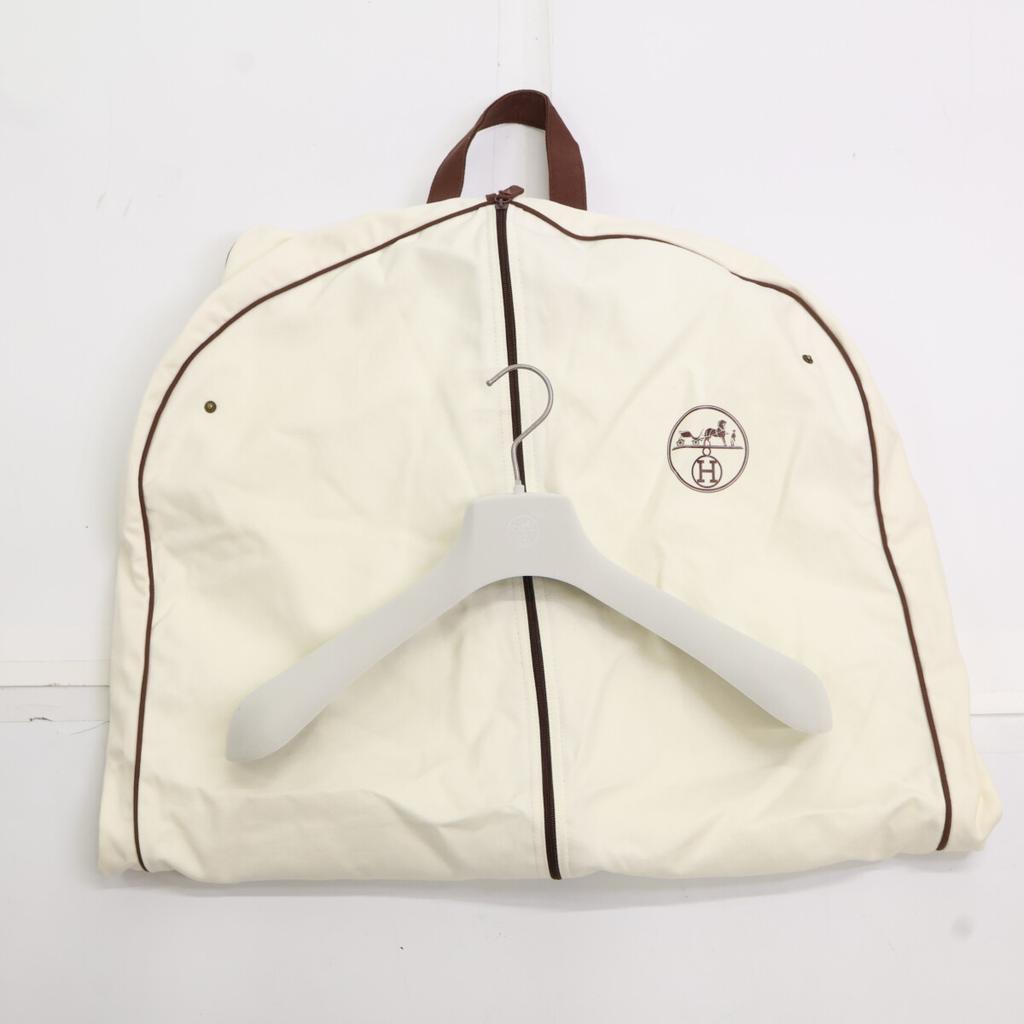 HERMES [Excellent Condition/Domestically Authorized] Lamb Leather Lining Pee coat 44 NavyUsed