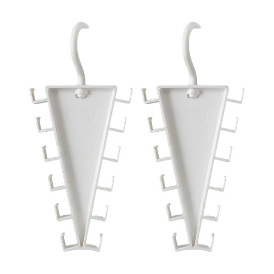 Vertical Storage Organizer V Shaped Double-Sided Closet Organizer, 360 Degree Rotating Multi-Layer Hanger, with V-shaped Double-sided Hanger 2pcs