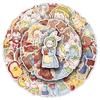 50 Original Forest Style Cartoon Stickers: Cute Hand-Painted Animal Designs for Water Bottles, Planners, and Phone Cases