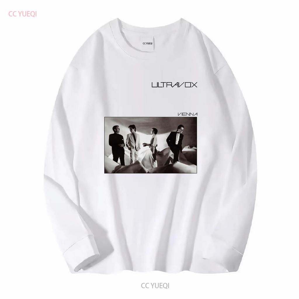 Bavlněné tričko Ultravox Vienna Music Chris Cross Warren Cann Billy Currie vintage Prané grafické Ležérní streetwear Strečové