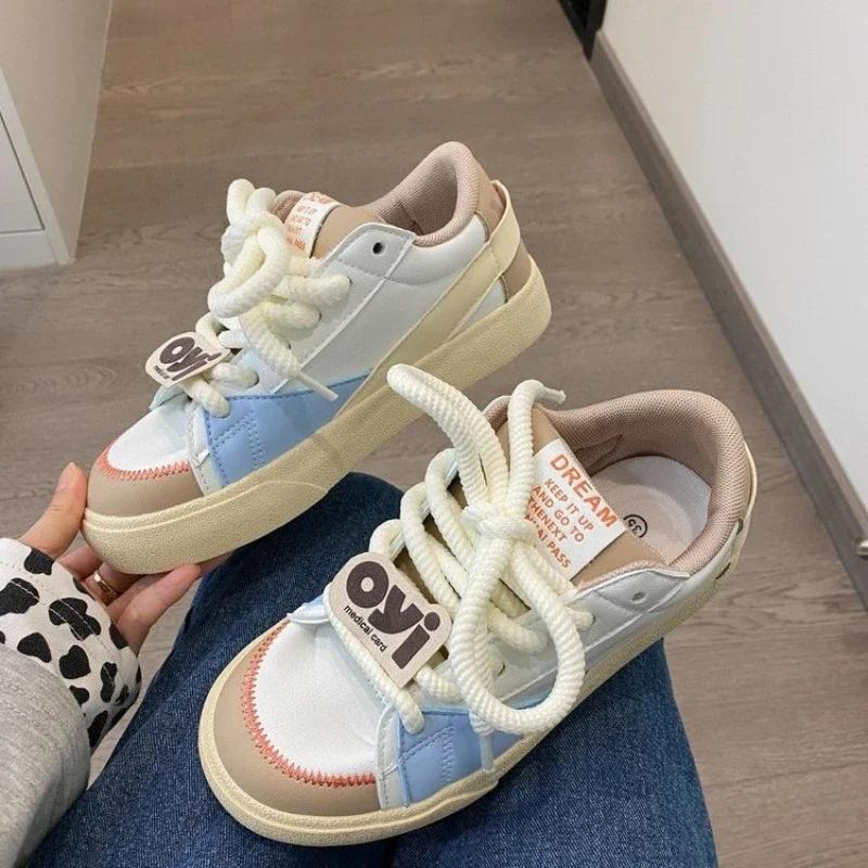 

Модные женские кроссовки на плоской подошве с толстой подошвой, разноцветные, толстые, высшего качества, в стиле граффити, из натуральной кожи, роскошный дизайн, клубная обувь 35 жёлтый