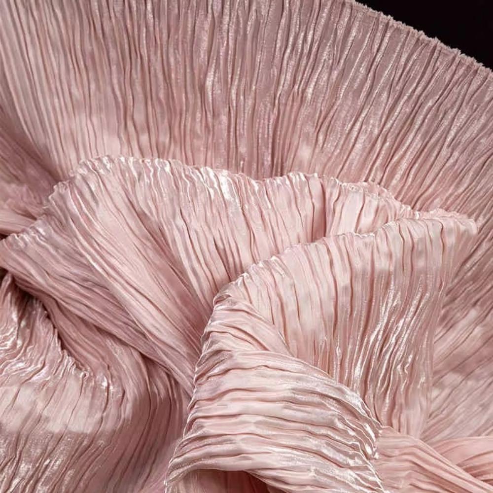 DIY Geschmiedeter Plissee-Stoff Polyter Kleiner Knitterstoff Wassergänzender Stoff Performance-Kleidung