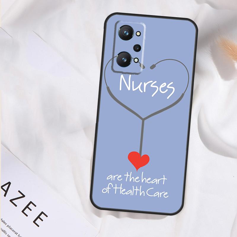 Nurse Medical Medicine Health Case For Realme GT7 Pro GT6 11 12 13 14 15 Pro Plus C55 C53 C35 C33 C61 C65 C67 C53 C71 C75