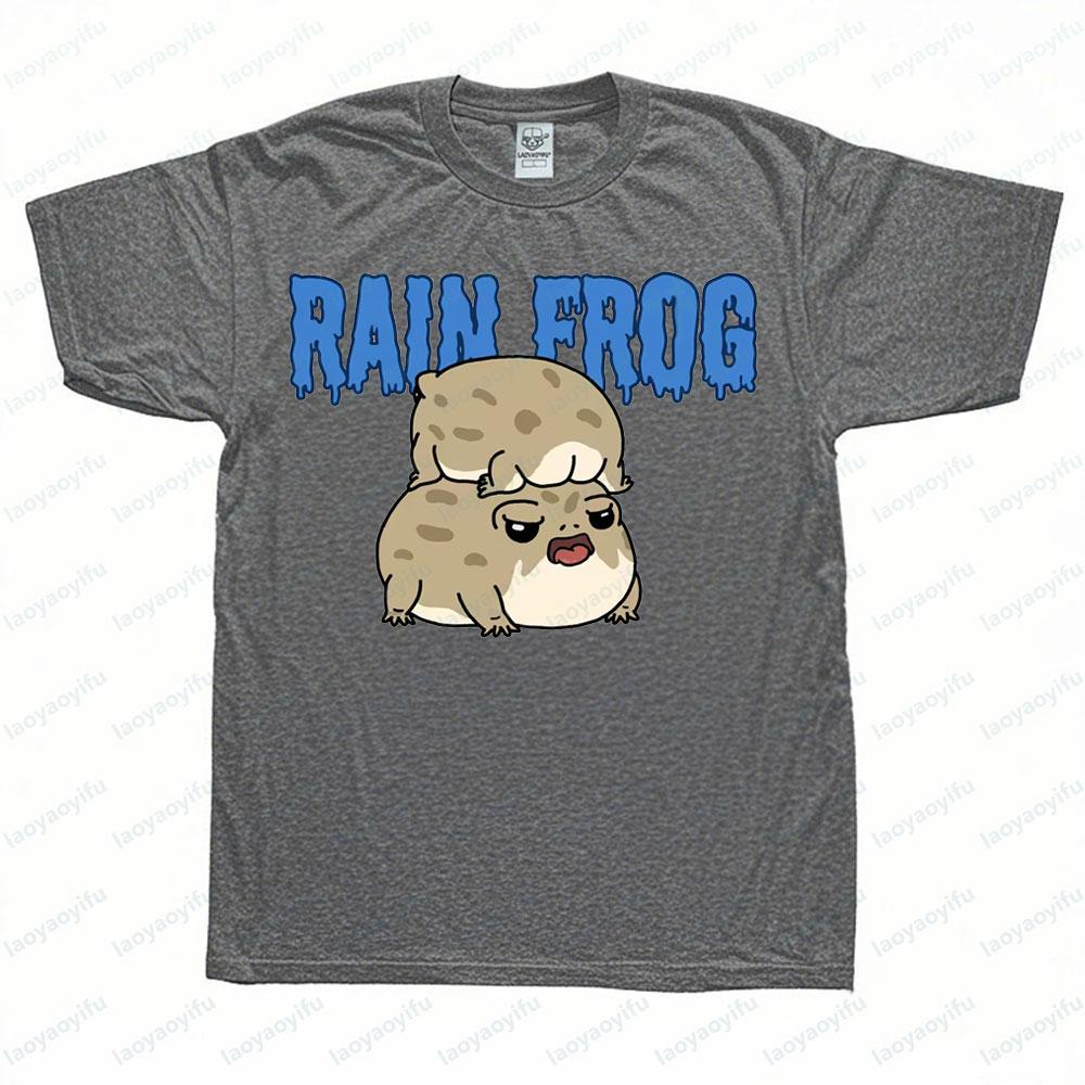 Rain Frog Yawning and Butt Funny Unisex TShirt Cute Art Rain Frog Lover Gift Tee Men Casual Shirt Women Summer Fashion Tops