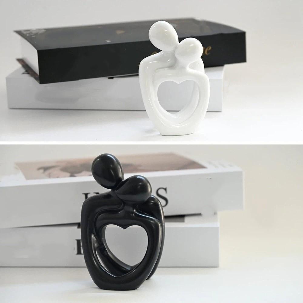 Funny Couple Embracing Sculpture Resin Home Ornaments Abstract Sculpture Ornaments  Home Decor