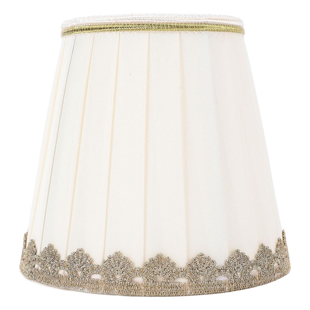 6 Stück Tischlampenschirm Clip On Modern Minimalistisch Universal Plissierter Stoff Lampenschirm Ersatz für Stehlampe