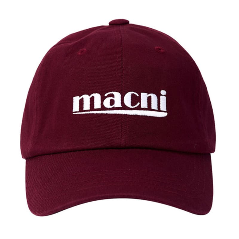macni SIGNATURE LOGO BALL CAP_BURGUNDY