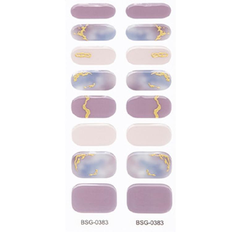 Self Adhesive Gel Nail Strips Nail Polish Stickers Nail Art Decals for Women