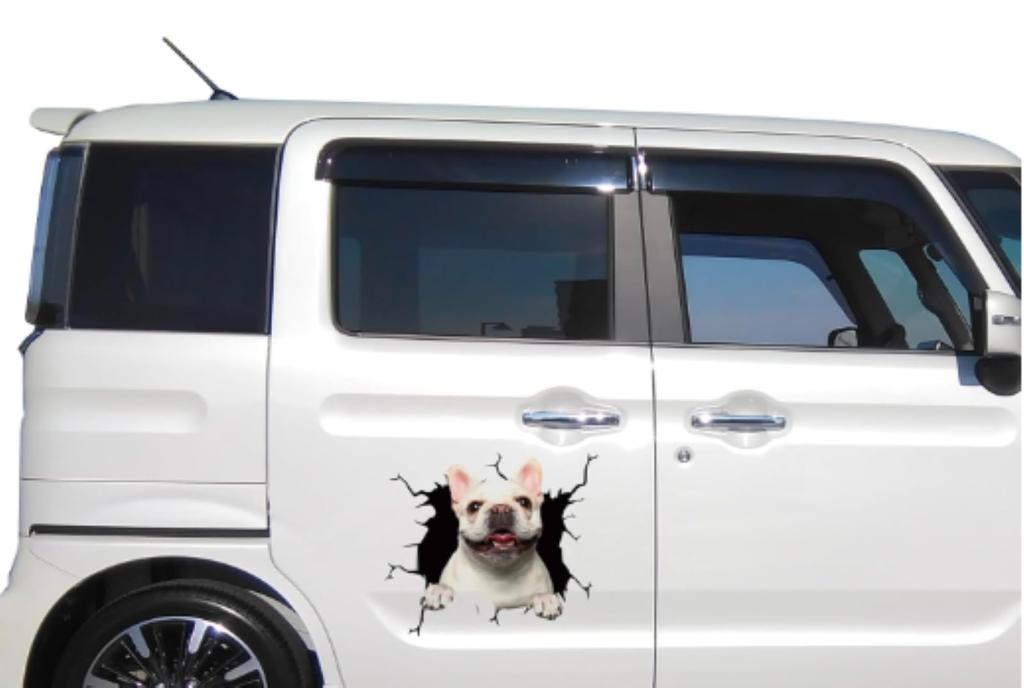 Sticker Jumping Dog Car Supplies Car 3D Easy Paste Funny
