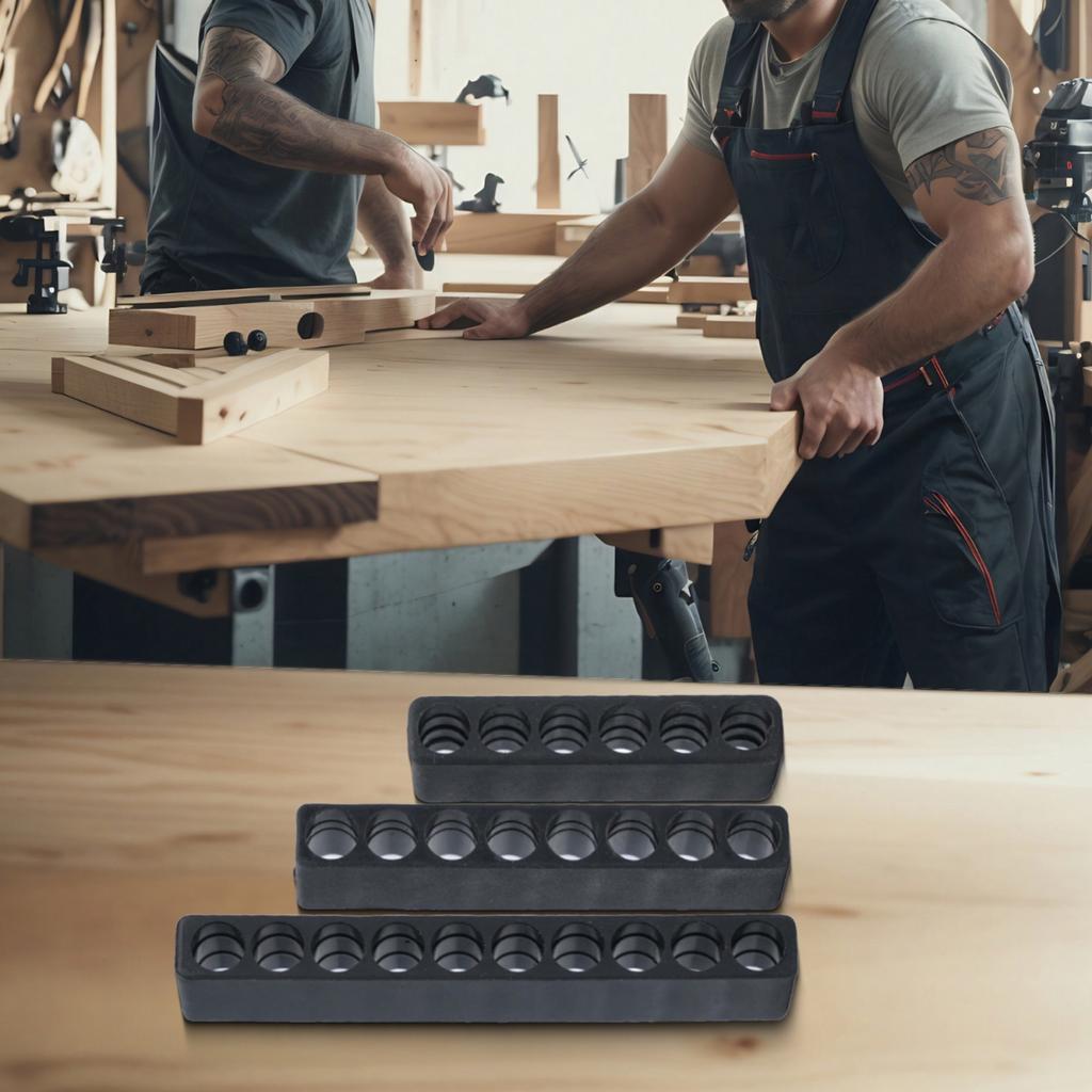 Secure Hex Shank Bit Storage Case 3 Pack Holder Efficient Organization