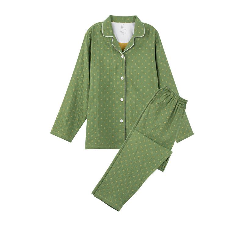 

MUJI хлопковая двухслойная пижама в японском стиле - женская серия Four Seasons Huayan Large