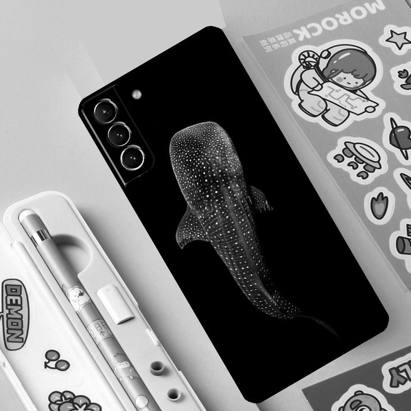 Ocean Whale Shark Animal Case For Samsung Galaxy S23 S22 S21 Ultra S20 FE S9 S10 Note 10 Plus Note 20 Ultra Full Cover