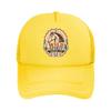 Rustic Wild Horse Head Emblem Mesh Baseball Cap Polyester Forward Observations Hat Adjustable Golf Hat Summer