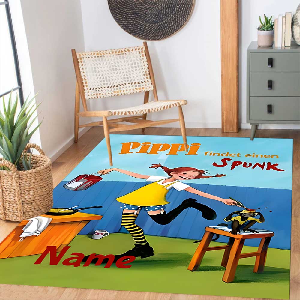 Pipi Customize your name rug, office chair cushion, home bedroom living room gift.