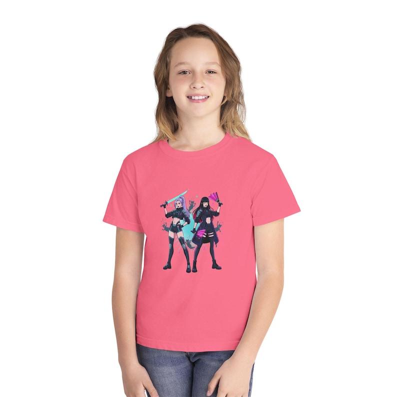 K pop demon hunters Youth Midweight Tee 120