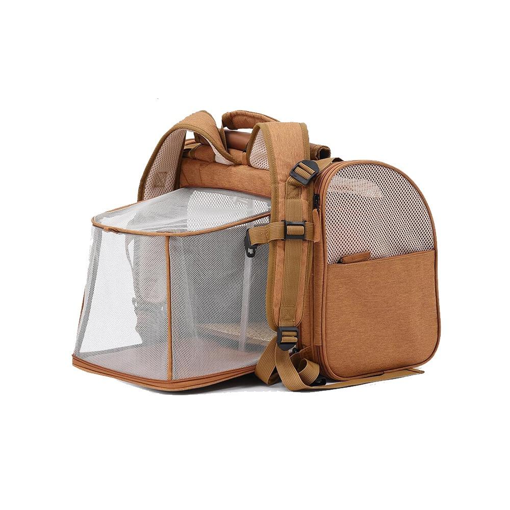 Expandable Small Dog Backpack Breathable Pet Travel Carrier Stylish Cat Bag  Pet Supplies