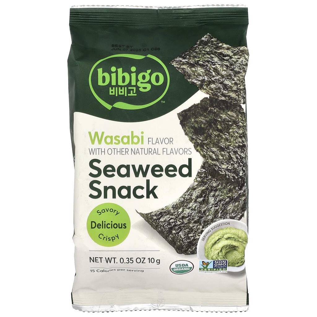 Bibigo, Kimchi Snack, Wasabi, 10g (0.35oz)