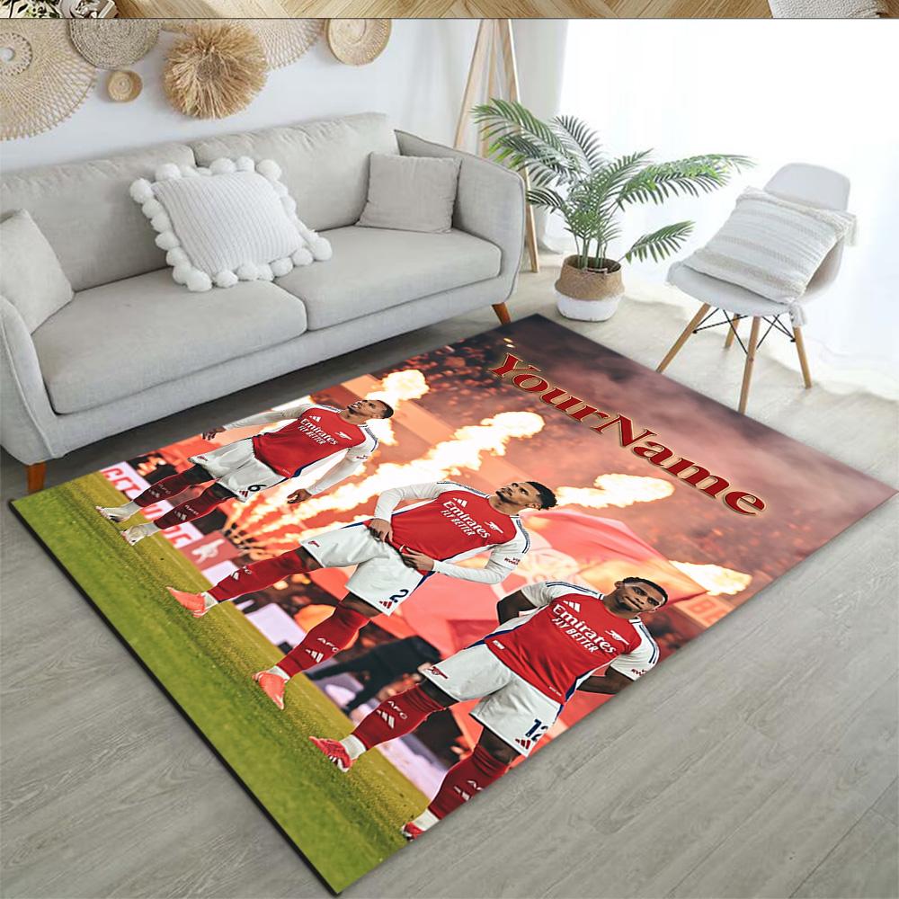 Arsenal Personalized Text Floor Mat Suitable for Study Room Outdoor Game Room Dormitory Antislip Carpet Anime Office Decor