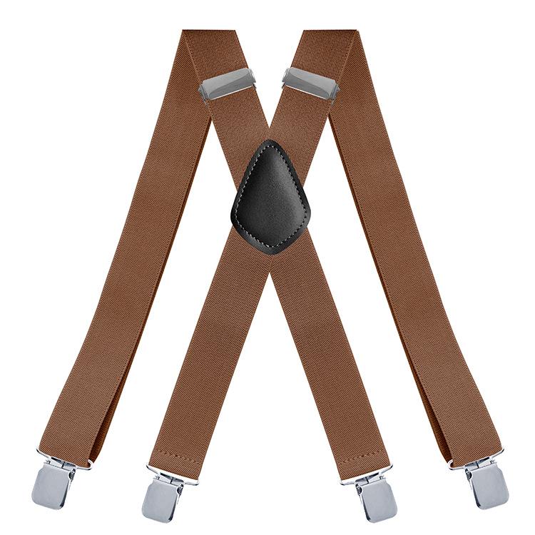 Men's Elastic X-Shape Adjustable Dress Suspenders Braces