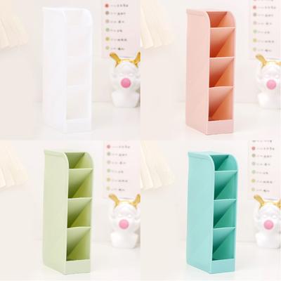 Pen Holder Simple Practical Multicell Small Candy Color Pen Holder Student Stationery Storage Box
