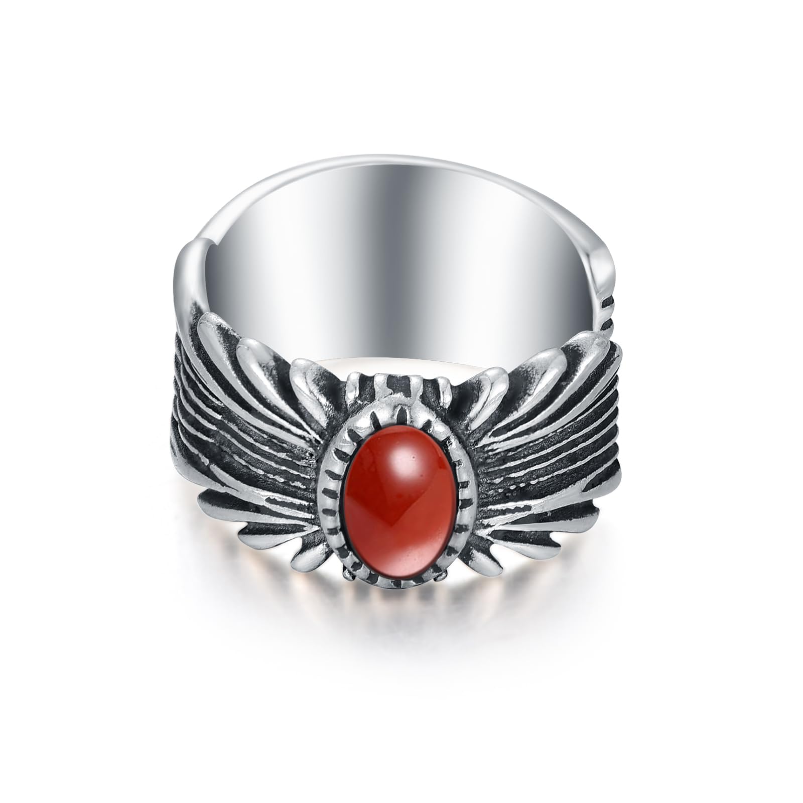 

Red Agate Ear Cuff for Single 925 Ear Christmas Wedding Class Reunion [FH.bird] Men, Silver, Ear, Hypoallergenic, Cuff, Simple, Cool, Black, Popular,