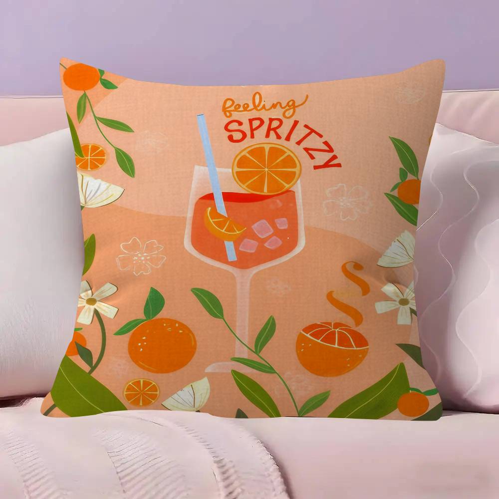 Hot MMmargarita Cocktail Arted  Pillow Cover Sofa Cushion Cover Home Room Decoration Children Gift