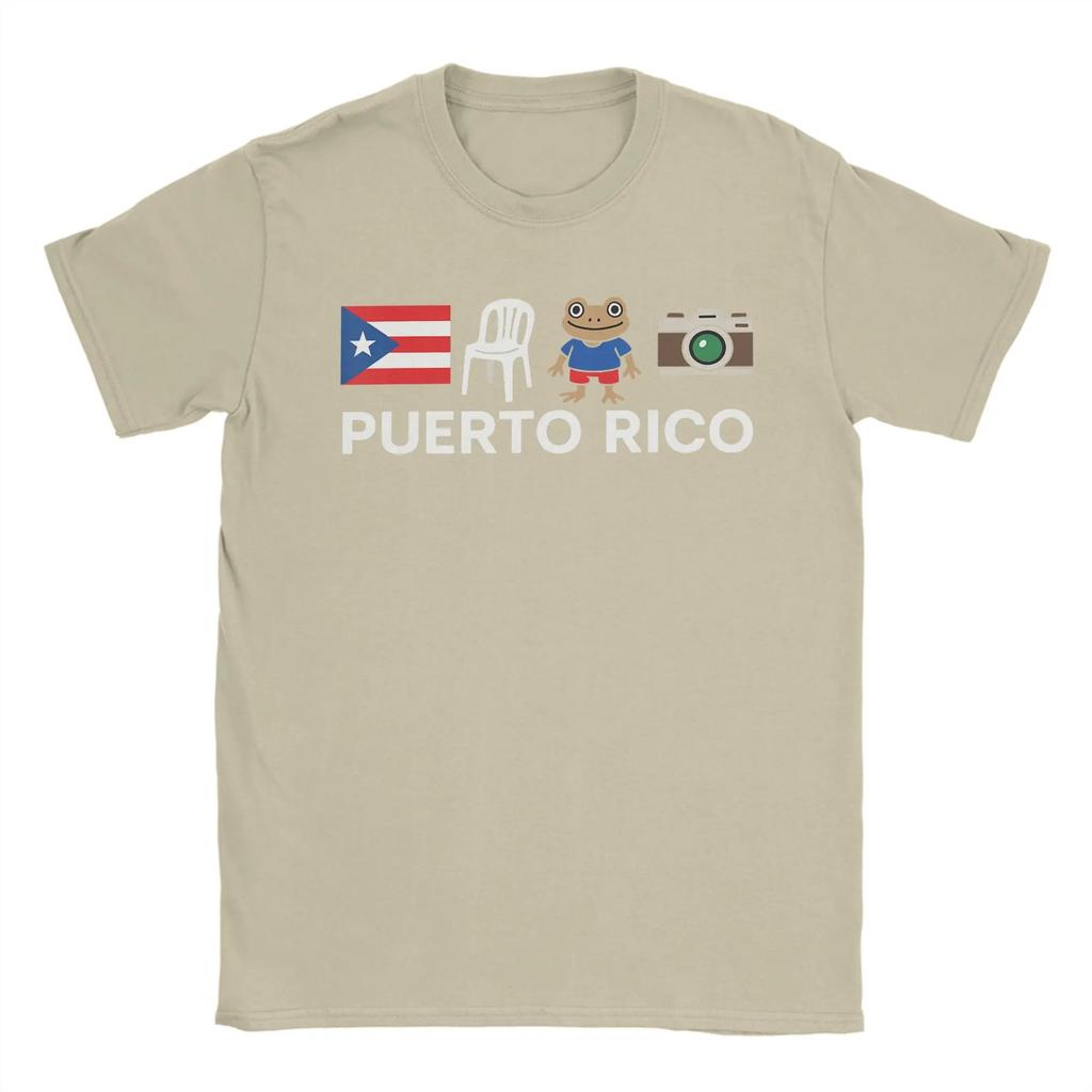 Bad Bunny Puerto Rico Coqui Frog Boricua Puerto Rican Flag Taino  Cotton T Shirt For Men's T Shirts Tees Oversized Clothes