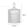Transparent Glass Jar Yurt Food Roman Jar with Lid Handmade DIY Candle Holder Candy Storage Jars Home Decor Bottles Jars Boxes