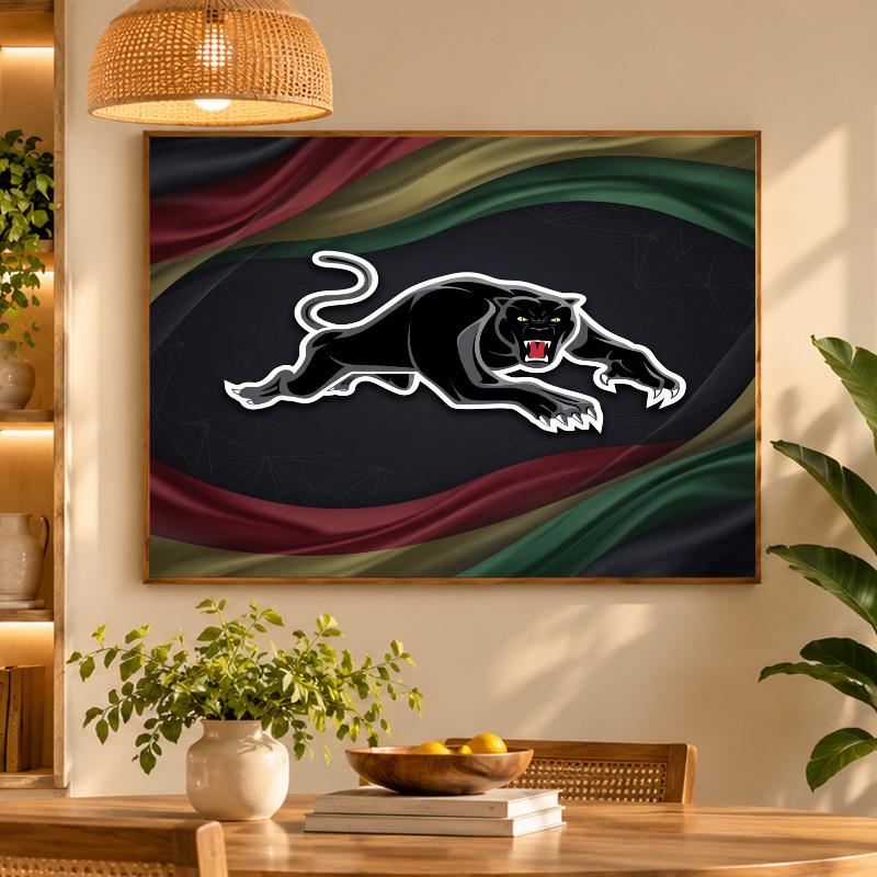 5D Diamond Painting Penrith Panthers DIY Full Drill Diamond Art Kit Home Decoration