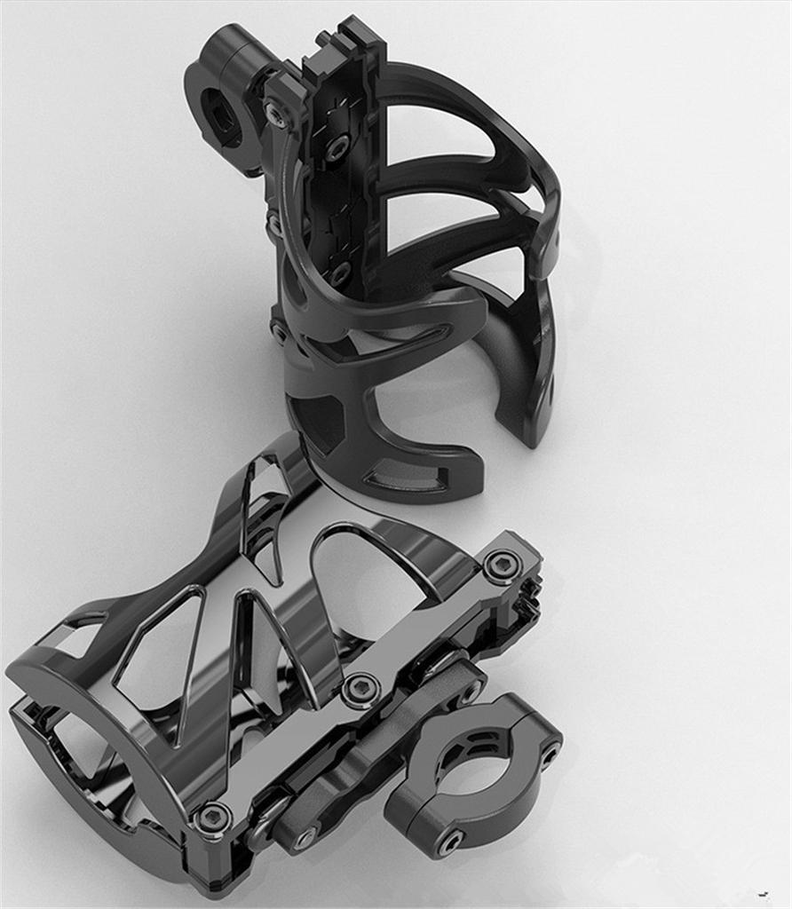 ABS Black Motorcycle Drink/Water Cup Holder Motor Bike Bicycle Universal Stand