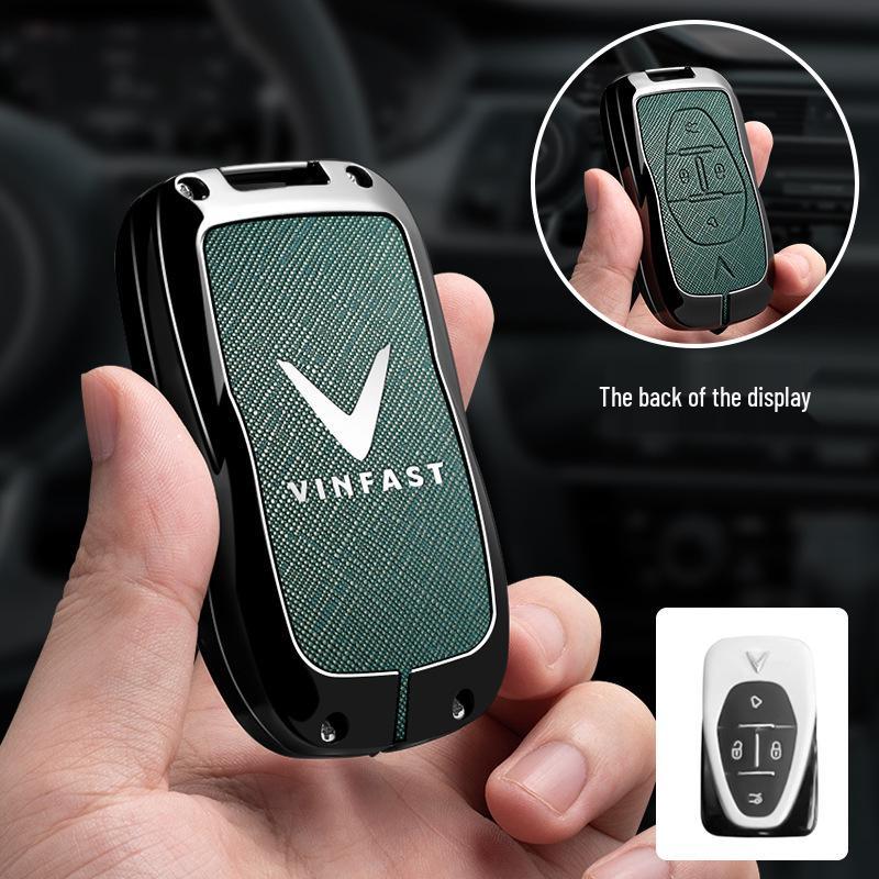 Vinfast Vietnam Car Key Case for Zhonghua V5/VF8 VF3/5/9 - Premium Bag with Buckle for Men