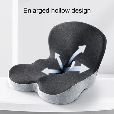 Cuscino del sedile Design del fondo antiscivolo Supporto per fianchi e vita che riduce la pressione Memory Foam Integrato a forma di L