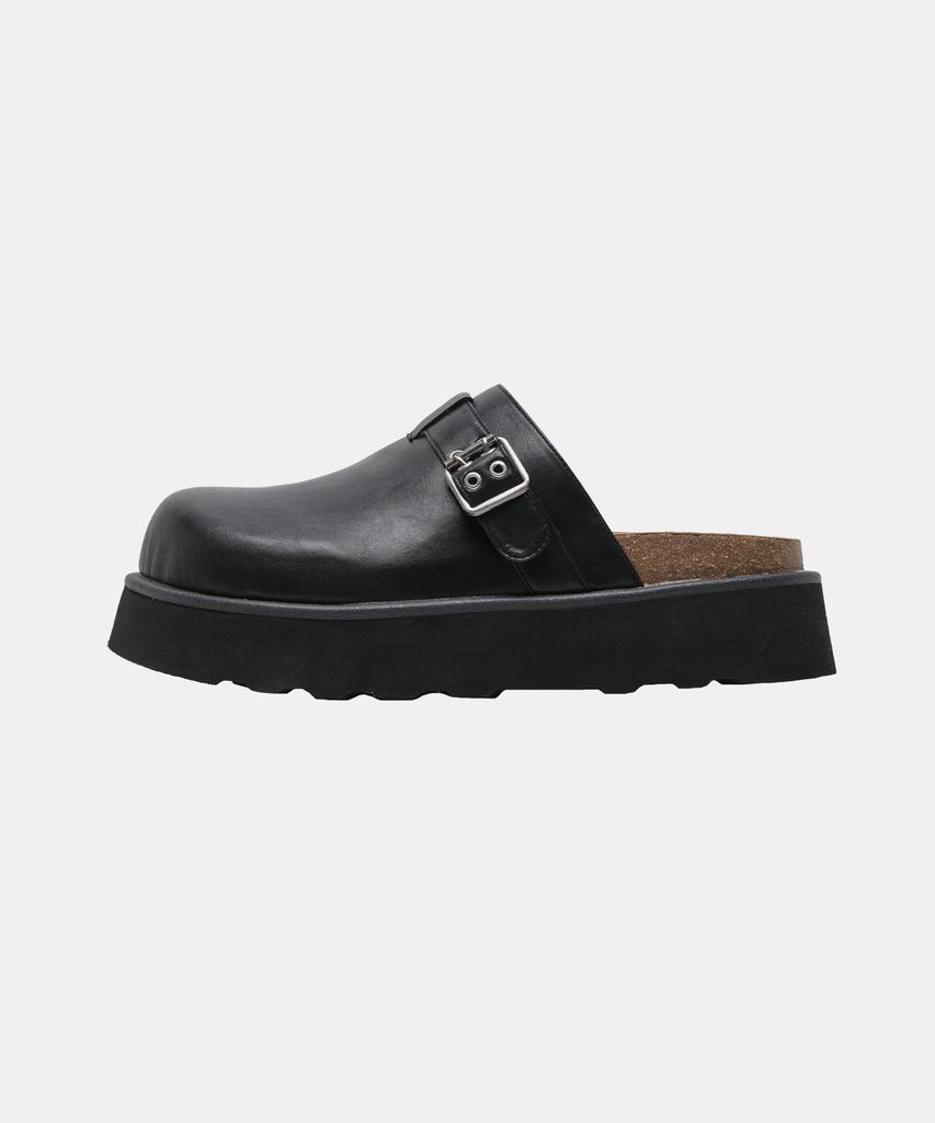 6Ft [+5.5Cm] Boto Strap Mule (Black)