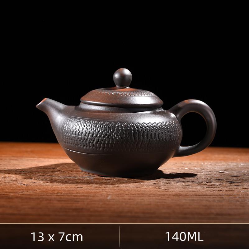 

Ceramic Purple Pottery Teapot Home Chinese Semi Handmade Pu Erh Kung Fu Tea Pot Tea Kettle