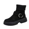 Women Socks Boots White Platform Boot for Winter Autumn Stretch Ankle Boots Chunky Shoes Wedge Mujer