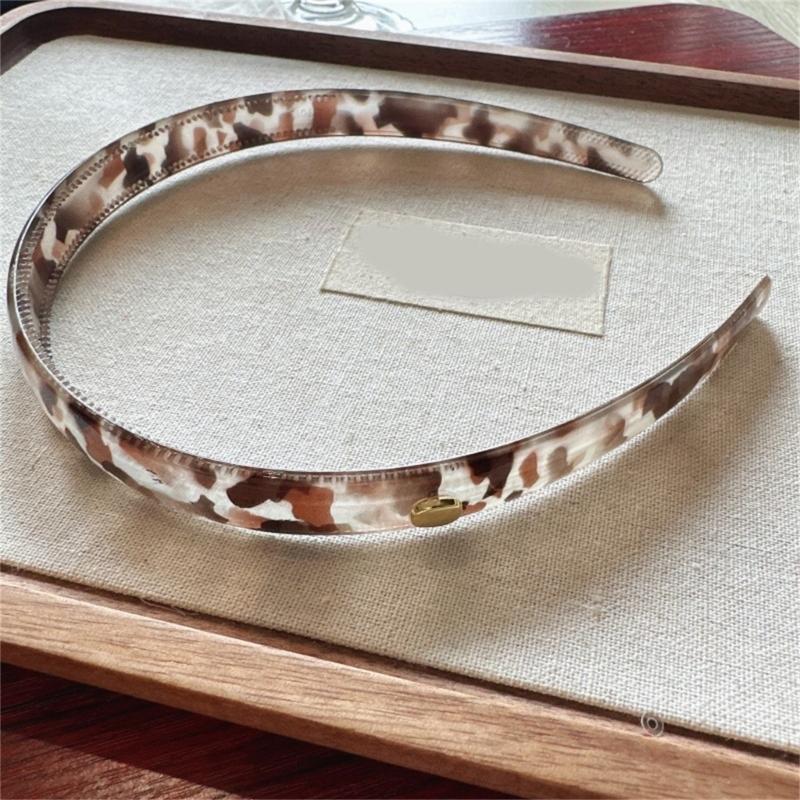 Resins Leopards Hair Hoop Cartoon Styles Headbands Softable Unique Hair Hoop for Girls and Women