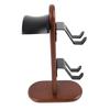 Special Curved Design Multi Controller Display Stand Wood Headphone Stand  Gaming Accessory Storage
