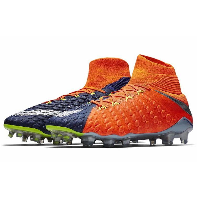 Nike Hypervenom Phantom 3 DF FG ACC Deep Royal Blue Crimson Men Sneakers Orange Chrome Total-Crimson 905274-408