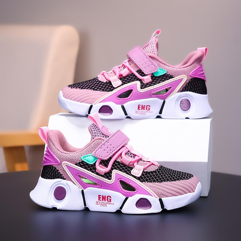 Fashionable Summer Children's Mesh Hollow Casual Shoes Boys' Sports Shoes Breathable, Lightweight, Non Slip Tennis Girls' Sports