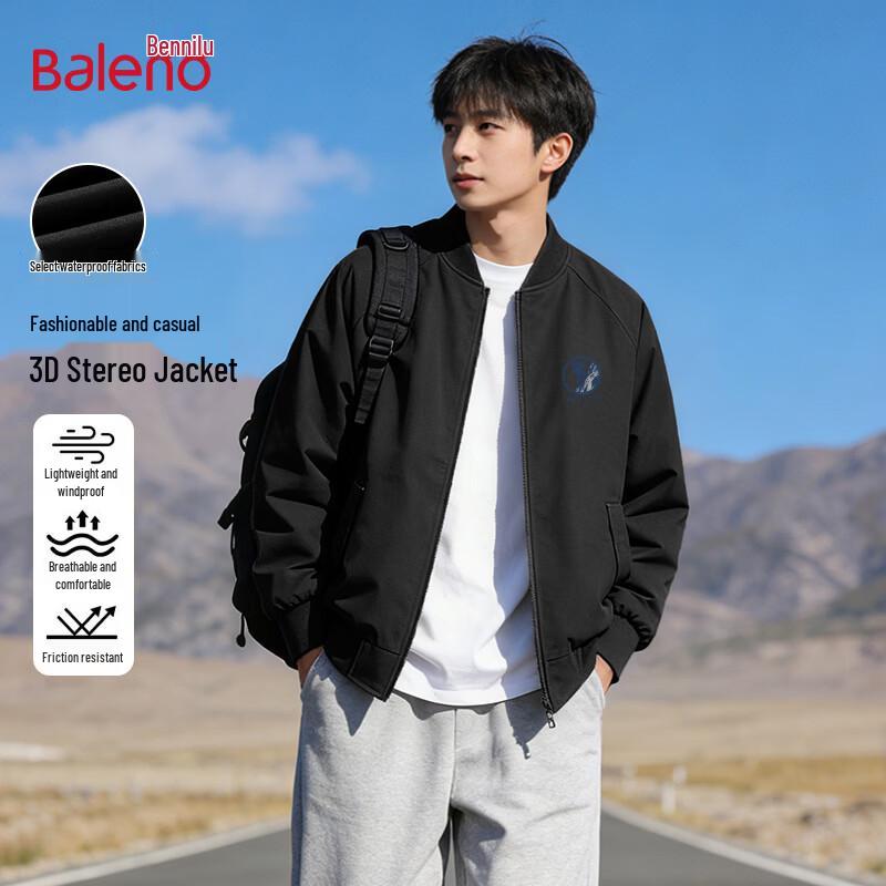 

Baleno Men s American Casual Baseball Jacket M