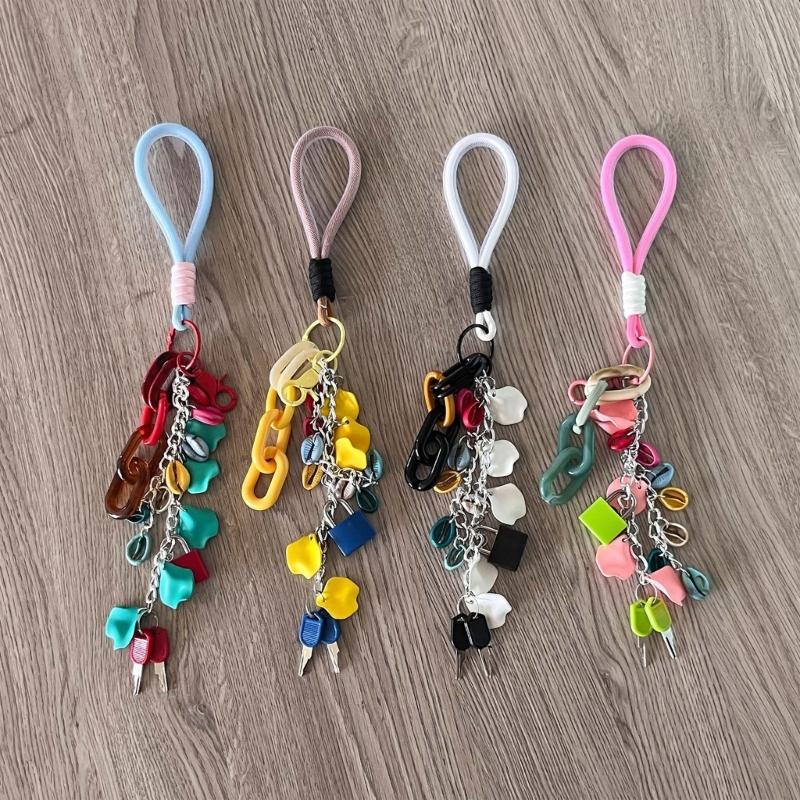 Miniature Lock and Key Pendant Keychain for Purses Backpacks Creative Handmade Gift Stylish Bags Purses Accessories