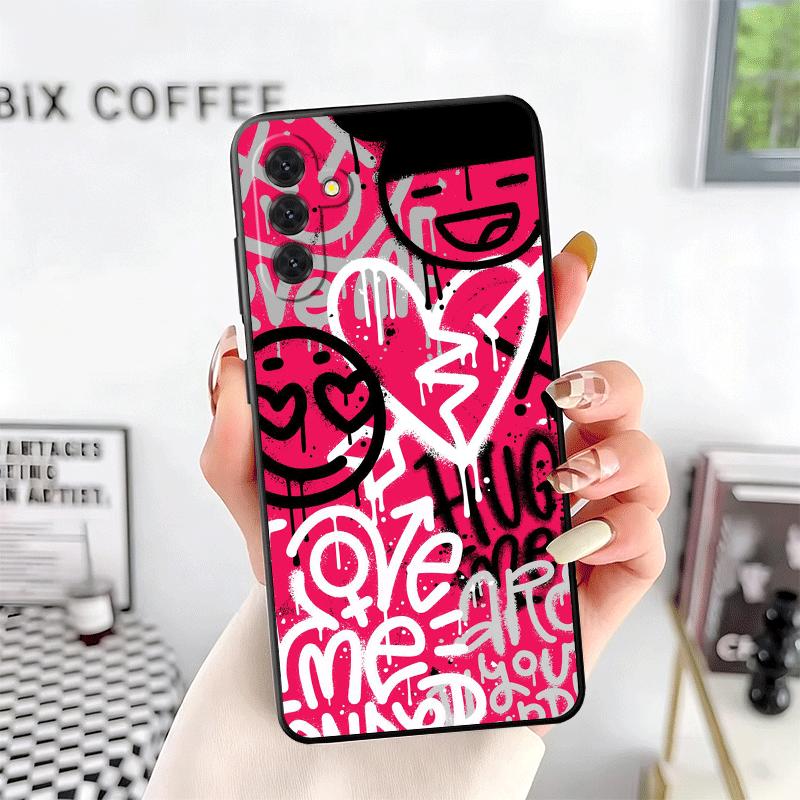 Graffiti Fashion Art Soft Phone Case for Samsung A17 A37 A57 A16 A26 A36 A56 A15 A25 A35 A55 A14 A24 A34 A54 A13 A23 A33 A53 A52