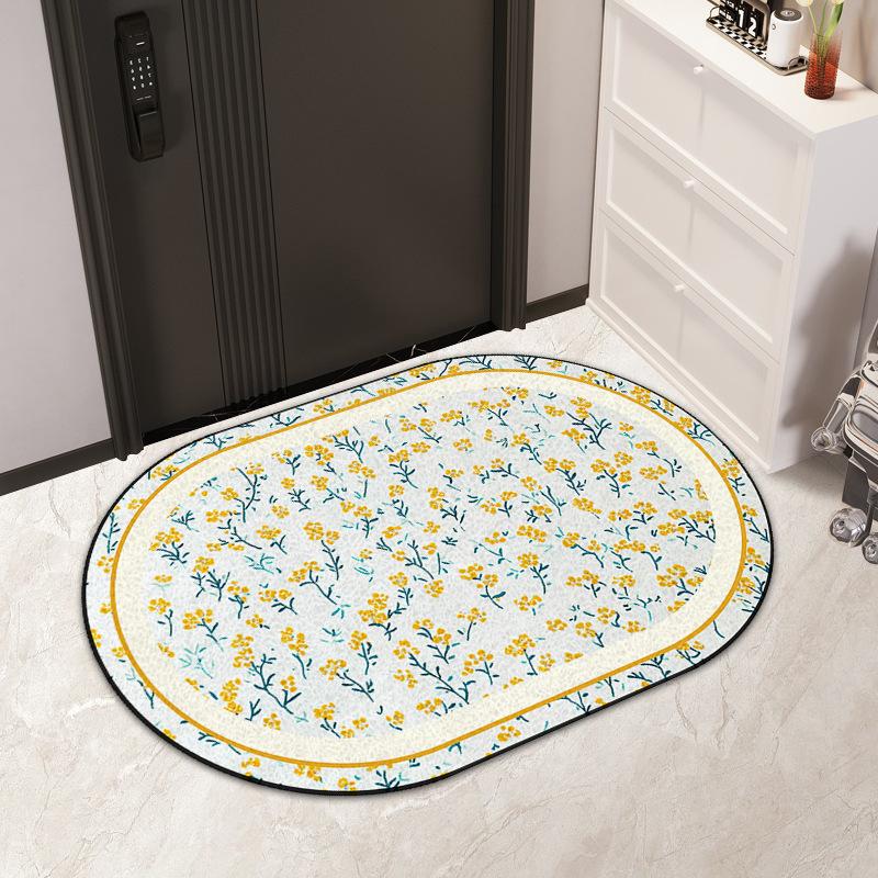 Wire Ring Entry Mat Ins Air Resistant Dirty PVC Can Be Cut Silk Ring Mat Non-slip Easy To Clean Entry Door Carpet