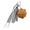 Creative plush burger cake sandwich keychain exquisite cute bag pendant car key chain small gift