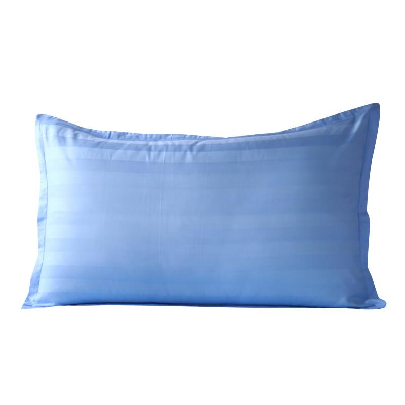 Yi Yi Ai 40S Sateen Blue Striped Pillowcase