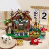 Non-Toxic Farm House Mini Building Blocks 899Pcs Rural Cottage Windmill Model Kit Adult Collectible Bricks Toy Gift