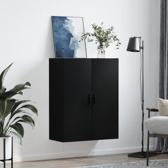 VidaXL Armoire murale noir 69,5x34x90 cm 828437